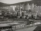 Baovy závody i se stadionem klubu SK Baa na snímku z roku 1937