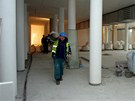 Na stavb nové budovy stojí ISTE v Sokolov probhl v úterý kontrolní den. 