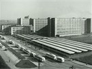 Pohled na areál Odvního podniku Prostjov v edesátých letech minulého...
