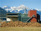 Rakouská elektrárna na biomasu Feuerwerk Binder stojí v mst Zillertal v