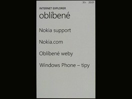 Nokia Lumia 800 uivatelsk prosted