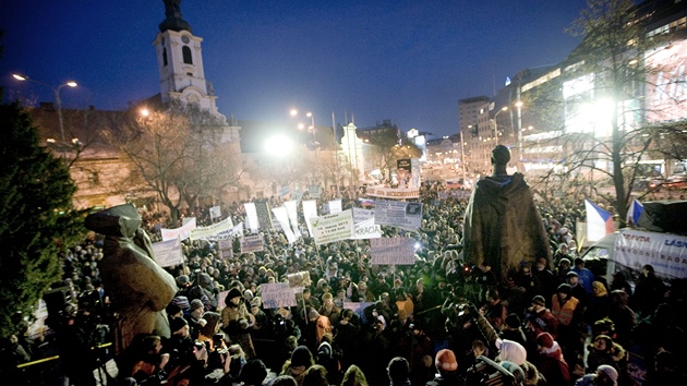 Slovenské protesty proti zkorumpovaným politikm