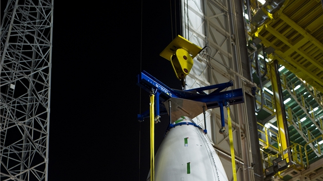Horní ást rakety (AVUM) obsahující satelit LARES, ALMASat-1 a sedm