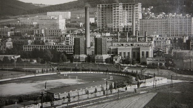 Baovy závody i se stadionem klubu SK Baa na snímku z roku 1937