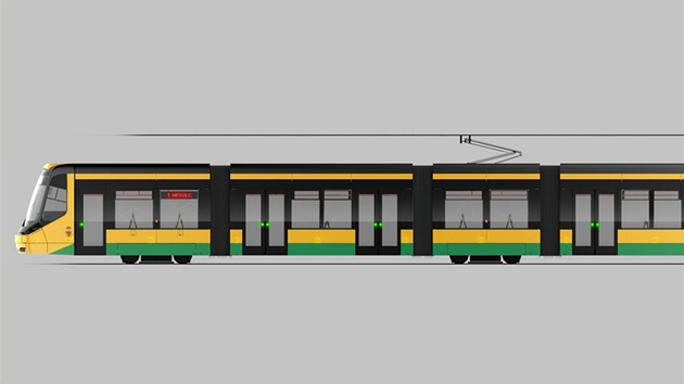 Nová tramvaj Škoda 25T.