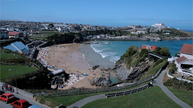 Nemovitost stojí na vrcholku ostrova Towan v mst Newquay na severním pobeí