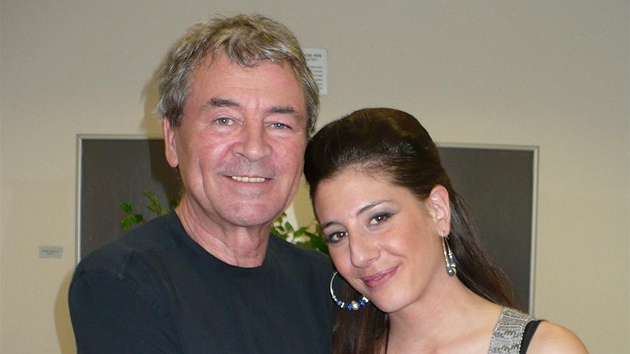 Nikoleta Spalasová a Ian Gillan (31. b�ezna 2010, Linz)
