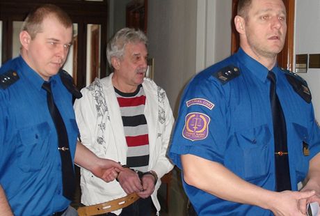 Obalovaný Frantiek ánek u plzeského soudu.