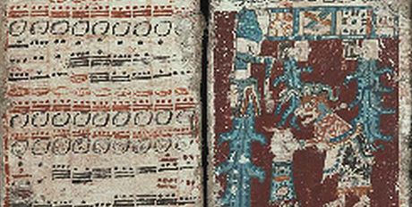 Dva listy Dráanského kodexu, který saská knihovna a do kvtna vystavuje.