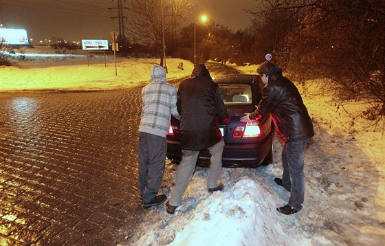 Pozor na ledovku. Ilustraní foto