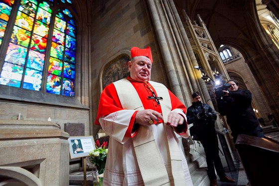 Před zahájením pochodu sloužil mši kardinál Dominik Duka. (ilustrační snímek)