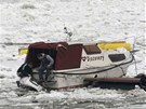 Kry na Dunaji zniily desítky lodí (20. února 2012)