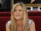 Jennifer Anistonová se svou hvzdou na hollywoodském chodníku slávy