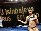 Jelena Isinbajevová slaví svj svtový rekord 501 centimetr. 