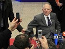 Německý  ministr financí Wolfgang Schäuble přijíždí na jednání  eurozóny v
