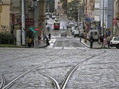 Velk tramvajov hvzda Doln Palmovka