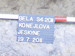 Naleziště v Konejlově jeskyni u Turnova. 