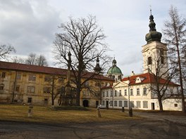 Depozitář Národního památkového ústavu v barokním areálu kláštera v Doksanech