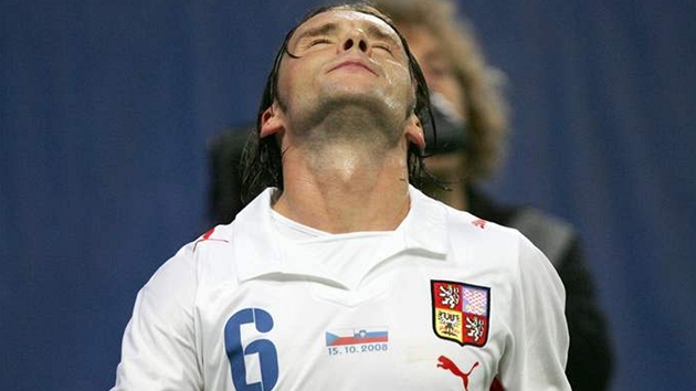 Marek Jankulovski na podzim 2008 v kvalifika�ním utkání proti Slovinsku