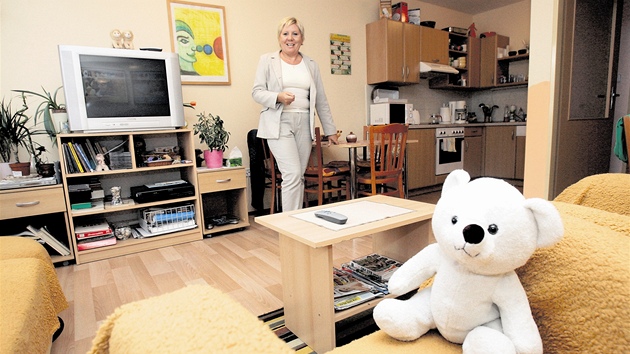 Ředitelka pobočky Fondu ohrožených dětí Eliška Petruchová v kroměřížském Klokánkovi.
