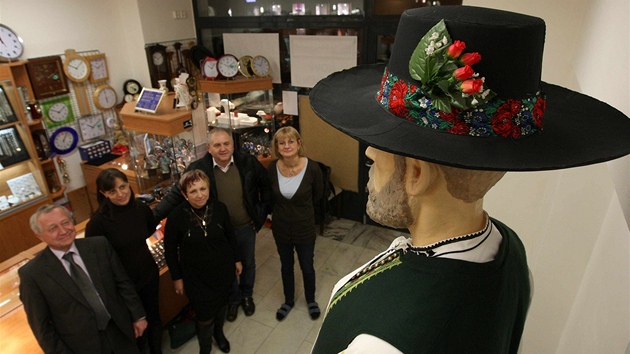 Figurína hanáckého obra Drásala v ivotní velikosti - tedy 242 centimetr...