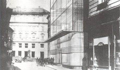 Nvrh prosklen budovy z roku 1943 pro ASO, kter mla nahradit star Anderv