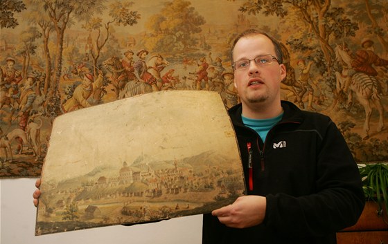 Historik Ondej Vaata ukazuje unikátní akvarel, který zachycuje Trutnov zkraje