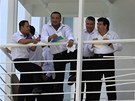 Posádka výletní lodi Costa Allegra (1. bezna 2012)