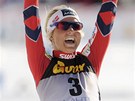 Norská závodnice Therese Johaugová, vítzka skiatlonu SP na 2x7,5 km v Lahti.