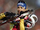 Nmka Magdalena Neunerová se pi sprintu na mistrovství svta pipravuje ke...