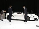 Autosalosalon eneva 2012. éf Lamborghini Stephan Winkelmann na kontrole...