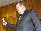 Stanislav Huml bhem jednání Obvodního soudu v Praze. (8. bezna 2012)