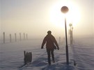 erné slunce nad mstekem Naantali nedaleko finského Turku