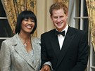 Princ Harry s jamajskou premiérkou Portií Simpsonovou Millerovou