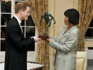 Princ Harry s jamajskou premiérkou Portií Simpsonovou Millerovou