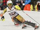 Kanadská lyaka Erin Mielzynskiová si jede pro vítzství ve slalomu Svtového