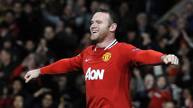 STELEC. Wayne Rooney slav trefu do st Bilbaa.