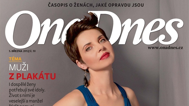 Televizní moderátorka Markéta Fialová na titulní stran magazínu Ona Dnes (5.3.