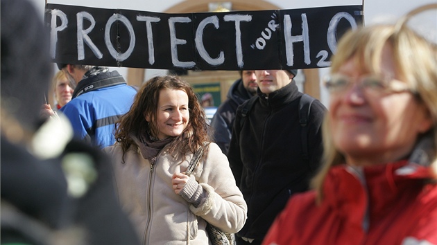 Protest proti těžbě břidlicového plynu na Náchodsku a Trutnovsku. (Náchod, 6. března 2012) 