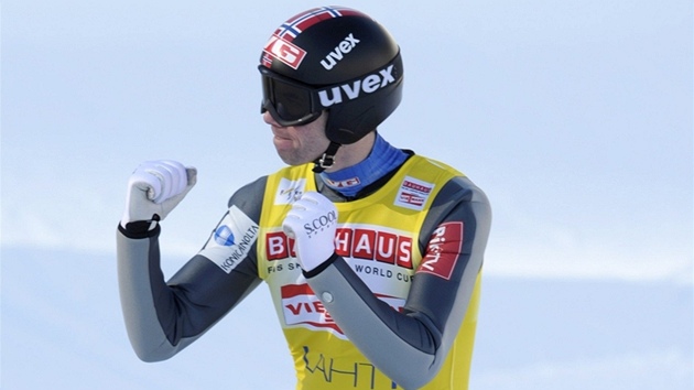 Norsk skokan Anders Bardal byl se svm vkonem spokojen. Na Svtovm pohru v Lahti skonil druh.
