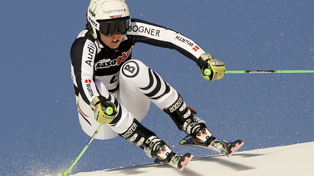 Viktoria Rebensburgov v obm slalomu v Ofterschwangu


