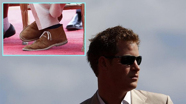 Princ Harry a jeho oblíbené boty