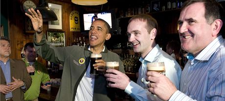 S oslavami svatho Patrika je nerozlun spjato pivo Guinness. Na snmku si...