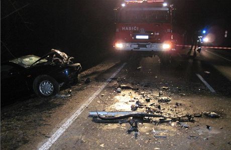Tragická nehoda mezi Rybnou nad Zdobnicí a Vamberkem na Rychnovsku (18. bezna