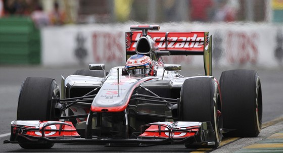 Jenson Button ve voze McLaren