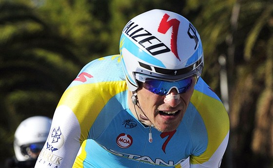 PI ASOVCE. Roman Kreuziger na trati poslední etapy závodu Tirreno-Adriatico 