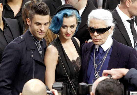 Baptiste Giabiconi, Katy Perry a Karl Lagerfeld  