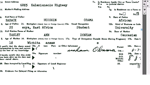 Vrstvy v dokumentu s rodnm listem Baracka Obamy