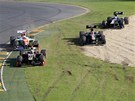 TYI Z PTI. Daniel Ricciardo, Paul di Resta, Kimmi Raikönen, Heiki Kovalainen
