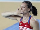ZLATÉ POLIBKY. Ruska Jelena Isinbajevová vyhrála na halovém MS v Istanbulu